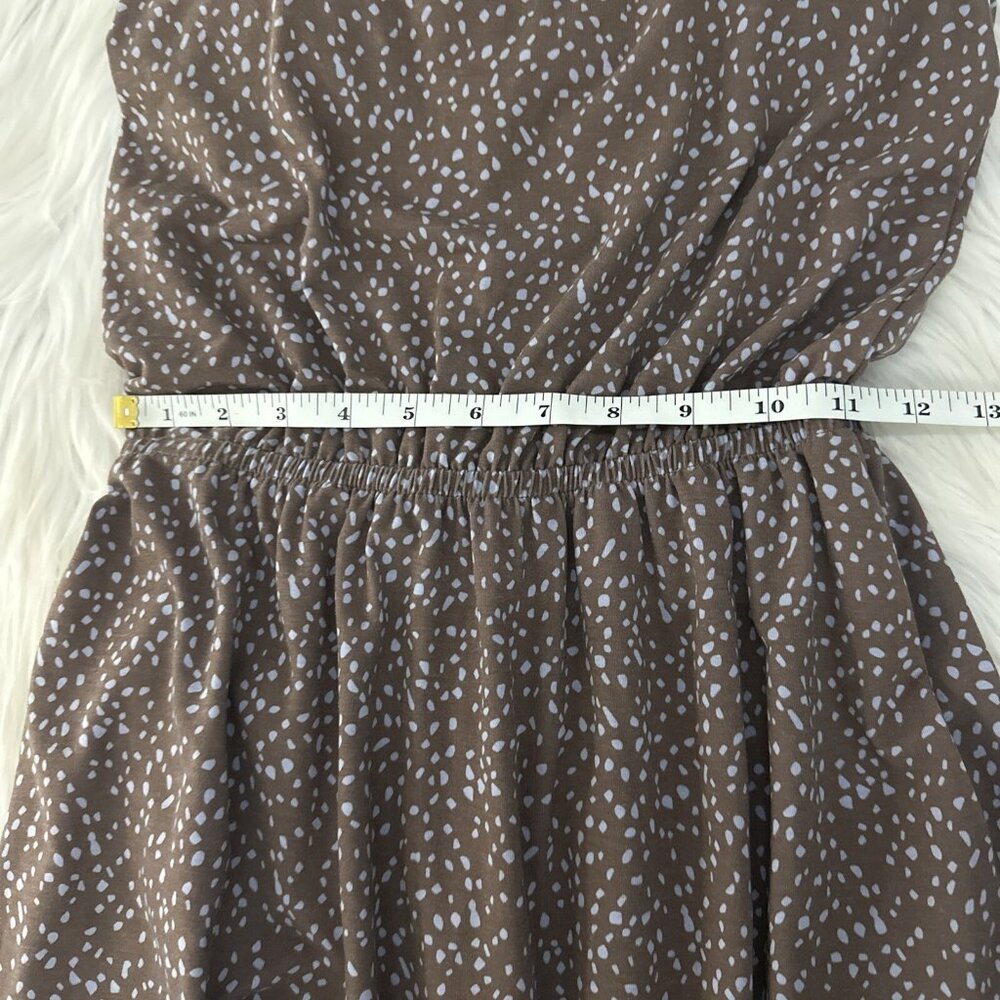 Prana womens XS brown geo pattern strappy hiking dress built in bra - Picture 5 of 13